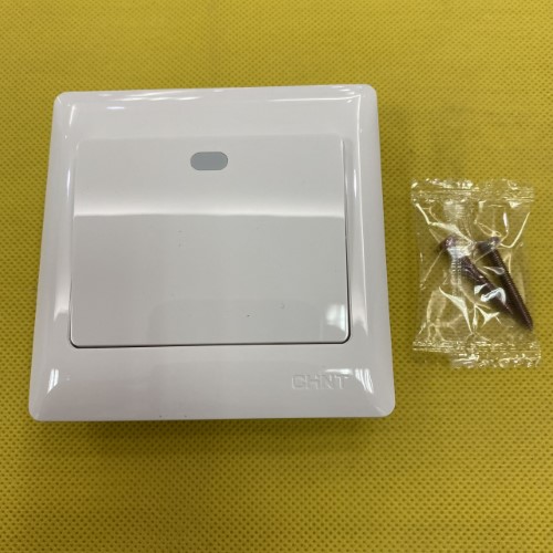 Bộ công tắc đơn 1 chiều 10AX, 250V màu trắng